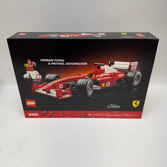 New Lego  Icons Ferrari F2004 Michael Schumacher F1 Car Model Building Set 11375