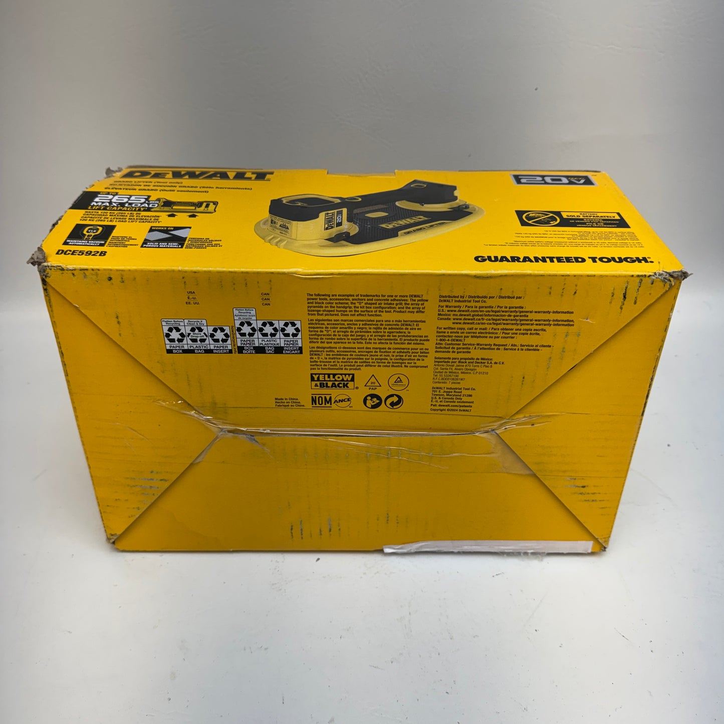 New DeWalt DCE592B 20V MAX Grabo Lifter