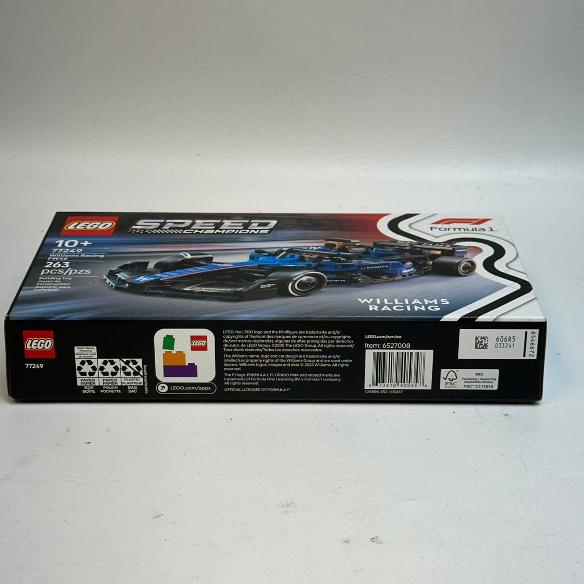 New LEGO Williams Racing FW46 77249 Speed Champions Formula 1 263pcs