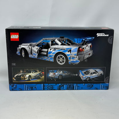 New LEGO 2 Fast 2 Furious Nissan Skyline GT-R (R34) Car 42210 TECHNIC 1410pcs