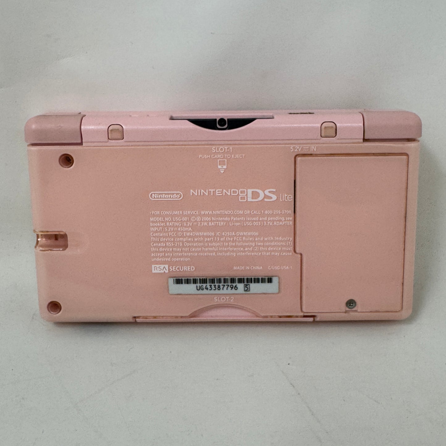 Nintendo DS Lite Handheld Game Console USG-001 Pink