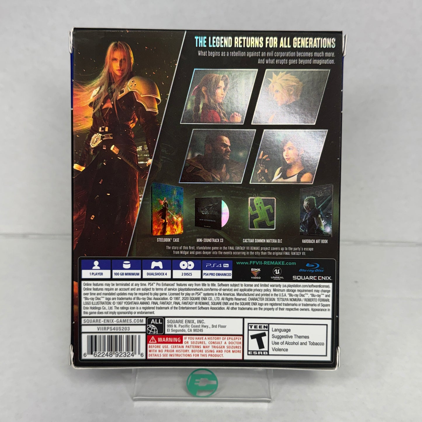 Final Fantasy VII Remake [Deluxe Edition] (Sony PlayStation 4 PS4, 2020)