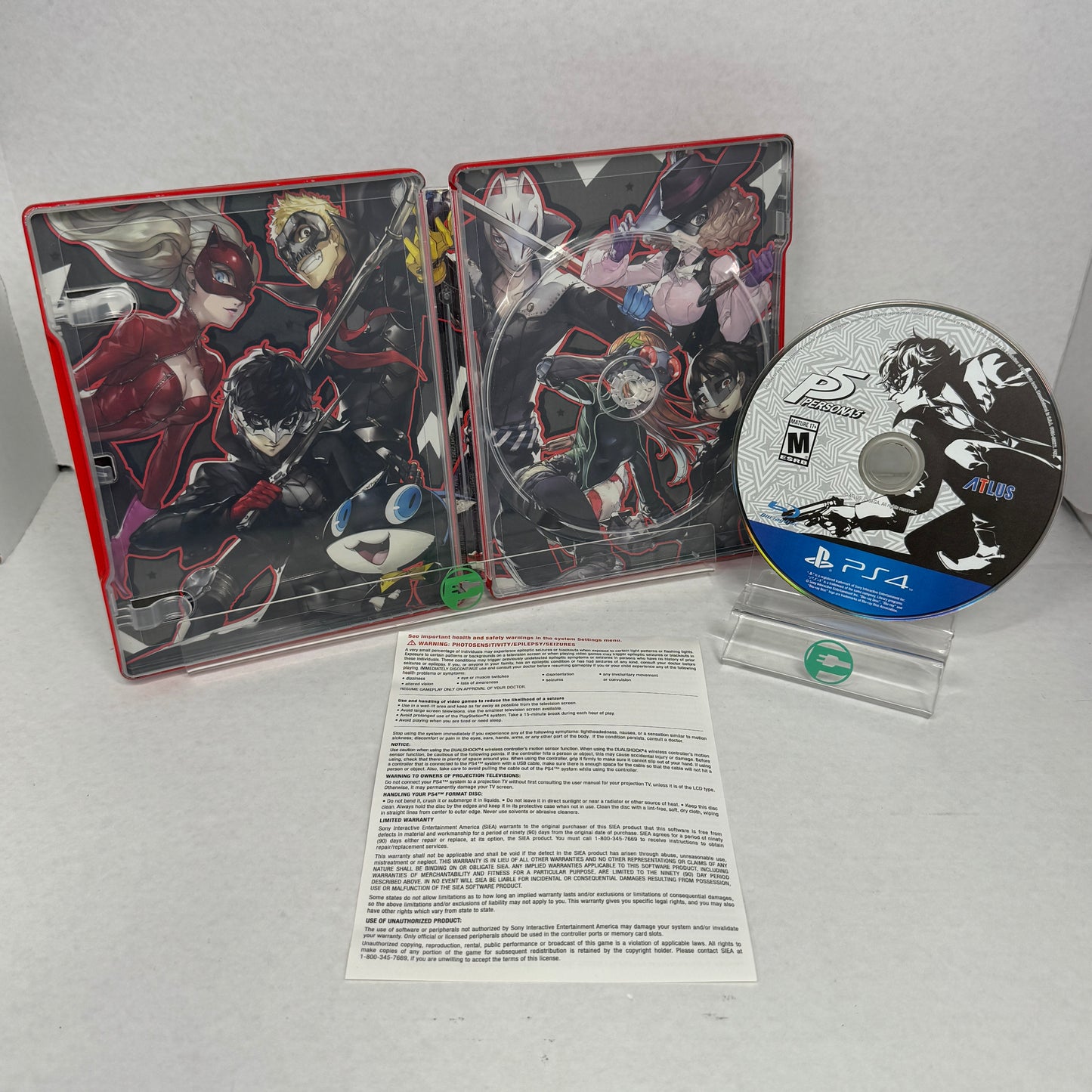 Persona 5 [Steelbook Edition] (Sony PlayStation 4 PS4, 2017)