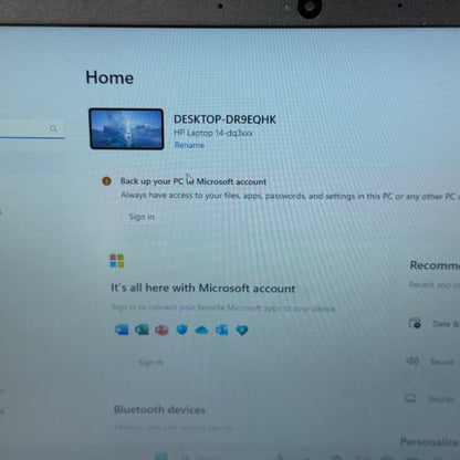 HP Laptop 14-DQ3000DX Celeron N4500 1.1GHz 4GB RAM 64GB SD