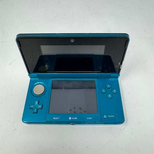 Nintendo 3DS Handheld Game Console CTR-001 Aqua Blue