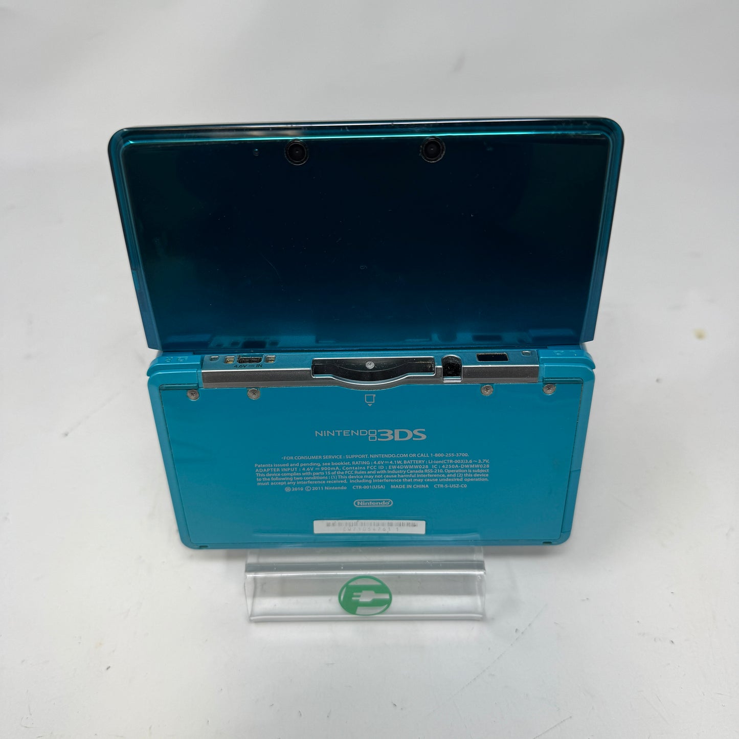 Nintendo 3DS Handheld Game Console CTR-001 Aqua Blue