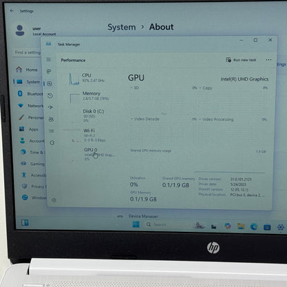 HP Laptop 14-DQ3000DX Celeron N4500 1.1GHz 4GB RAM 64GB SD