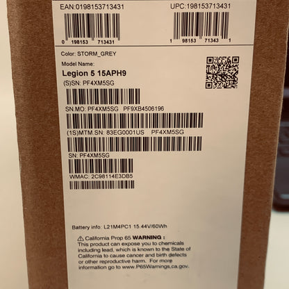 Lenovo Legion 5 15APH9 15.6" Ryzen 7 7840HS 3.8GHz 16GB RAM 512GB SSD GeForce 