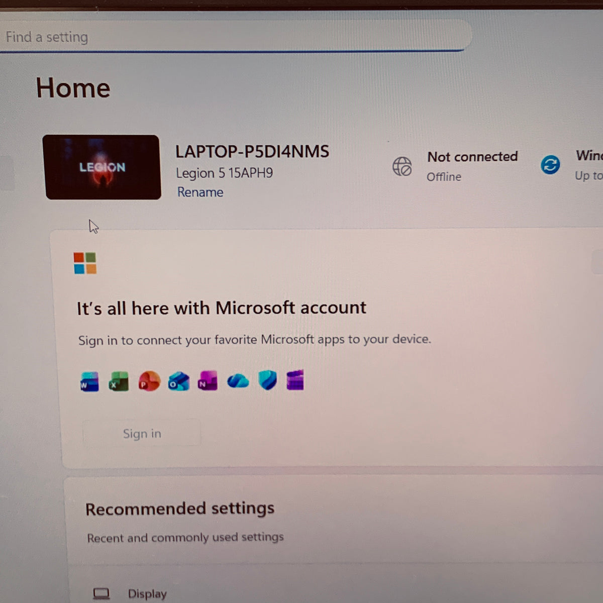 Lenovo Legion 5 15APH9 15.6" Ryzen 7 7840HS 3.8GHz 16GB RAM 512GB SSD GeForce 