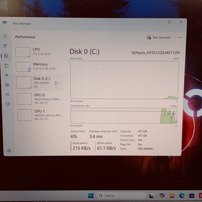 Lenovo Legion 5 15APH9 15.6" Ryzen 7 7840HS 3.8GHz 16GB RAM 512GB SSD GeForce 