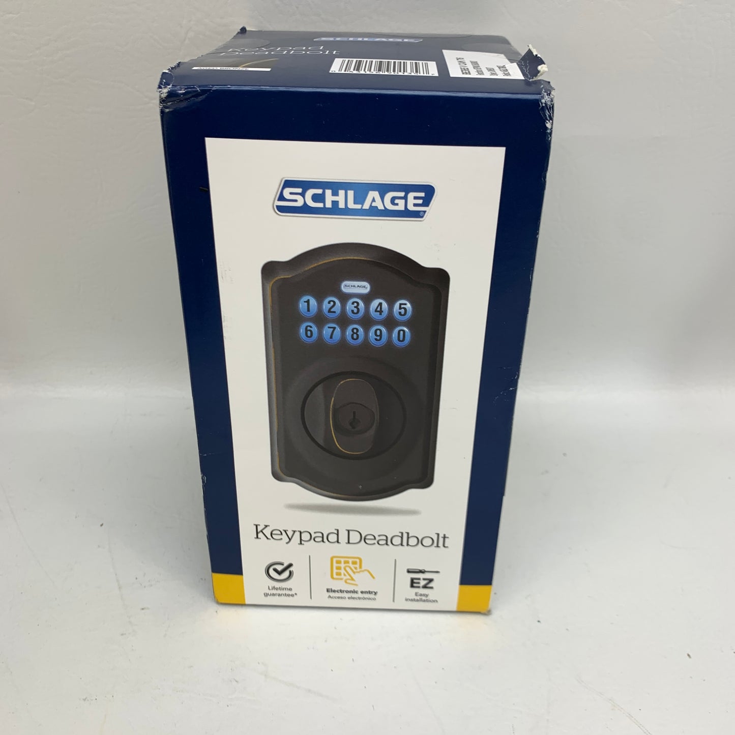 New Schlage BE365 V CAM 716 Camelot Keypad Electronic Deadbolt Aged Bronze Lock