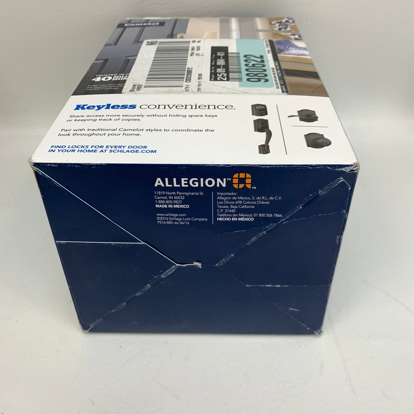 New Schlage BE365 V CAM 716 Camelot Keypad Electronic Deadbolt Aged Bronze Lock