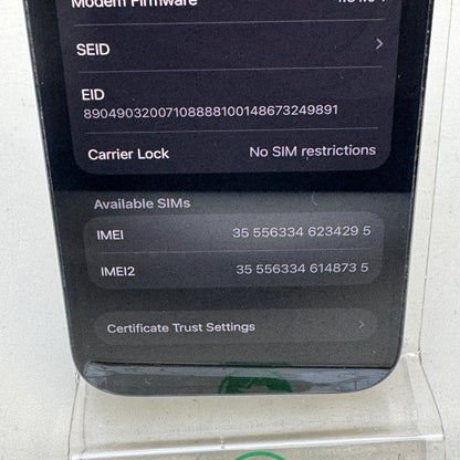 Factory Unlocked Apple iPhone 14 Pro 128GB Space Black MPXT3LL/A