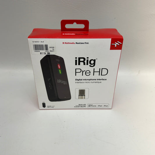New IK Multimedia iRig Pre HD Digital Microphone Interface