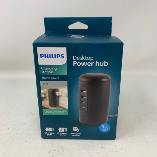 New Philips DLK4195A/37 Desktop Power Hub Charging Station