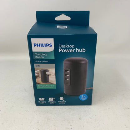 New Philips DLK4195A/37 Desktop Power Hub Charging Station