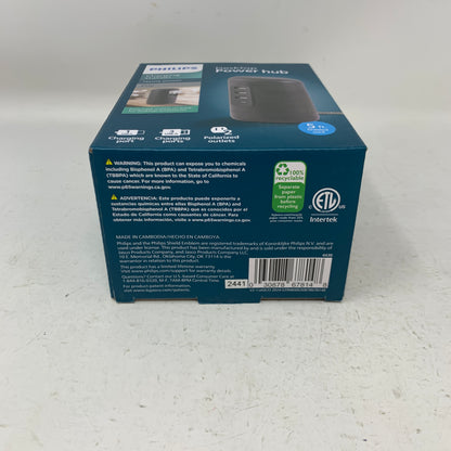 New Philips DLK4195A/37 Desktop Power Hub Charging Station