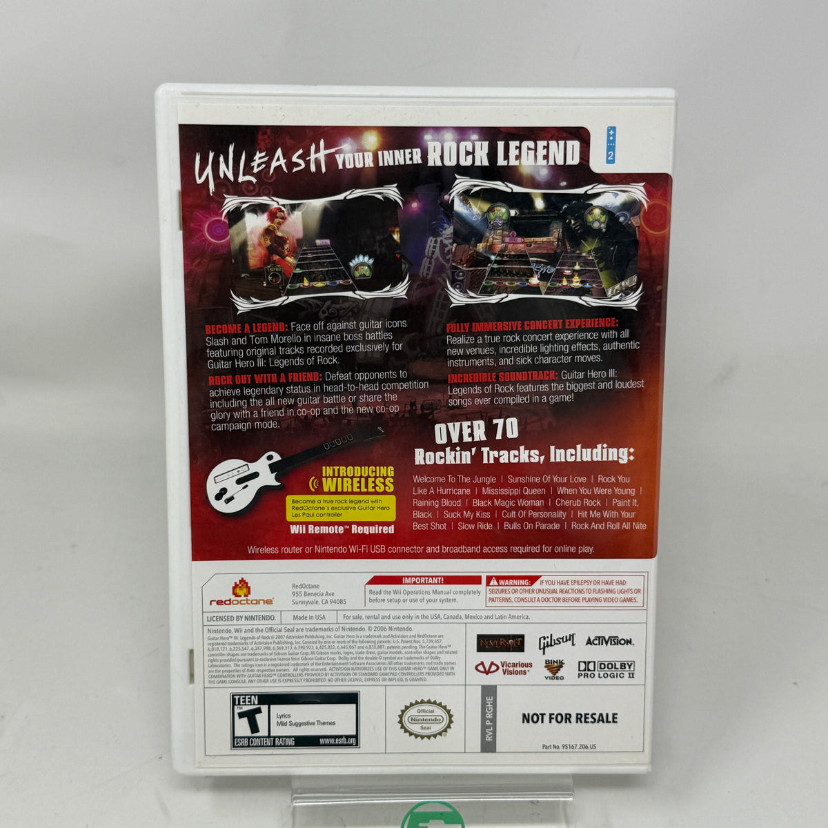 Guitar Hero III Legends of Rock (Nintendo Wii, 2007)