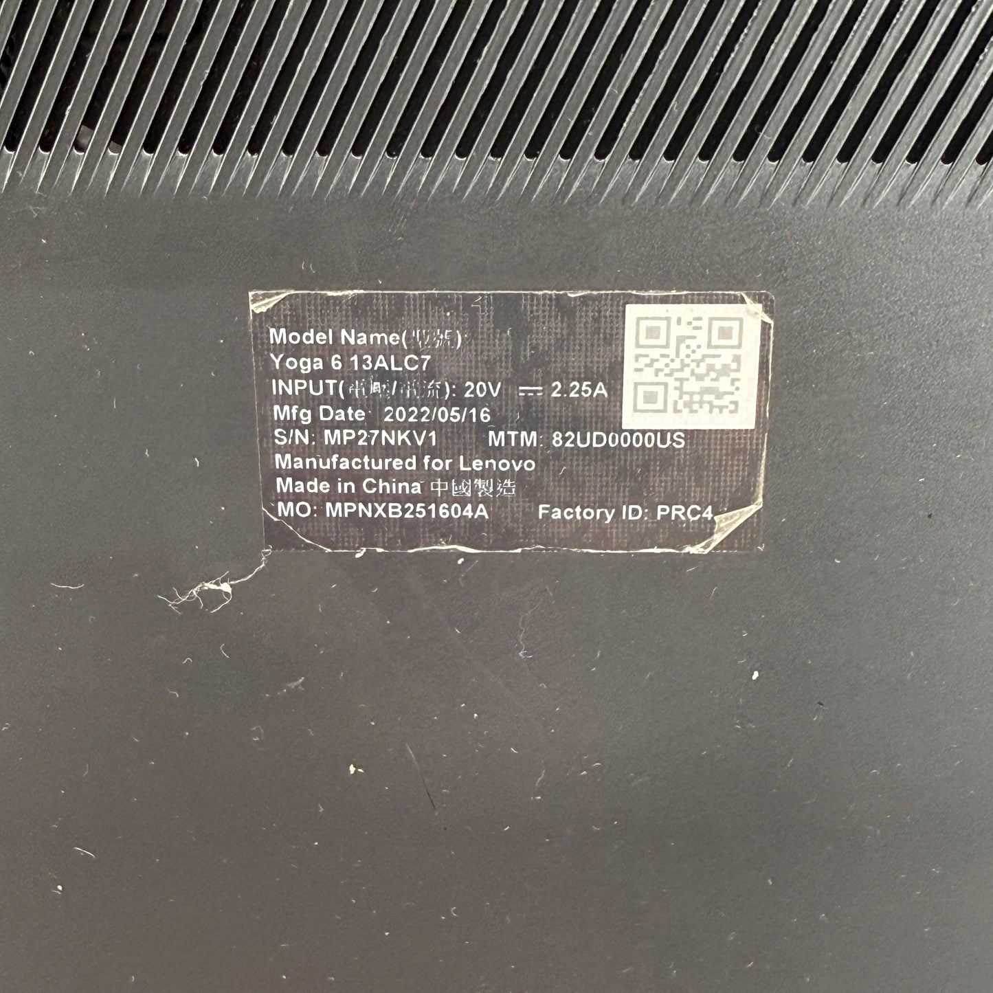 Lenovo Yoga 6 2-in-1 13ALC7 13.3" Ryzen 7 5700U 1.8GHz 16GB RAM 512GB SSD