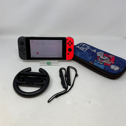 Nintendo Switch v1 Console Gaming System HAC-001 Red/Black