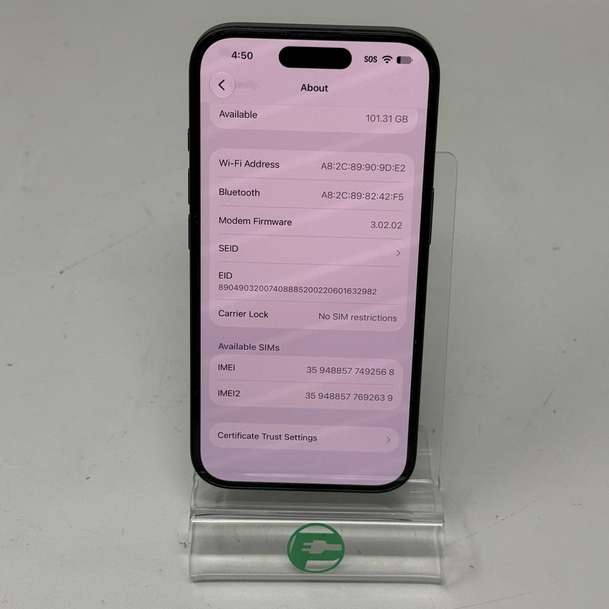 Factory Unlocked Apple iPhone 16 128GB Black MYAP3LL/A