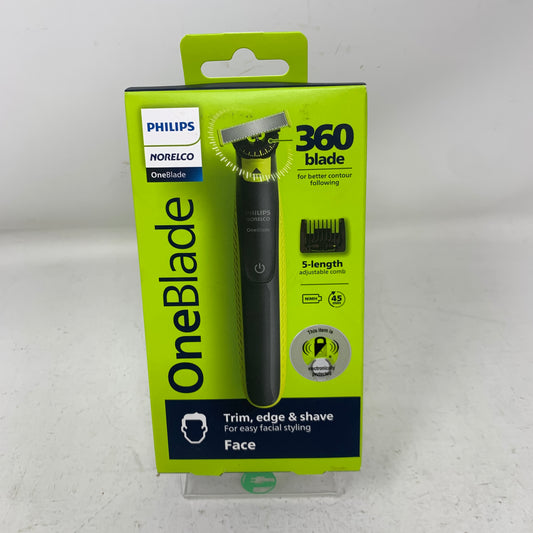 New Philips Norelco OneBlade 360 Face QP2724/70 Hybrid Trimmer & Shaver