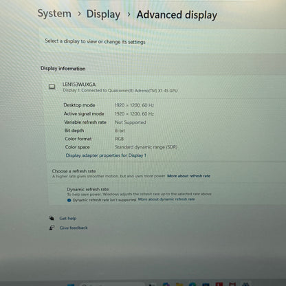 Lenovo IdeaPad Slim 3 15Q8X10 15.3 Snapdragon X-X126100 " 2.96Ghz 16GB RAM 256GB SSD