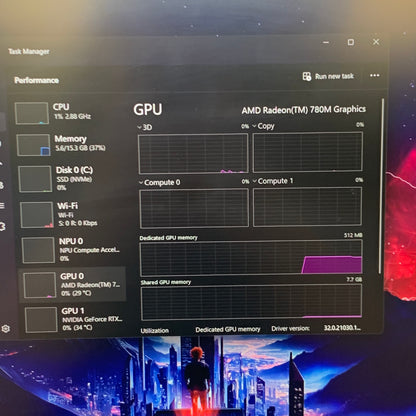 Lenovo Legion 15AHP10 15.6" Ryzen 7 260 3.8GHz 16GB RAM 512GB SSD GeForce RTX 