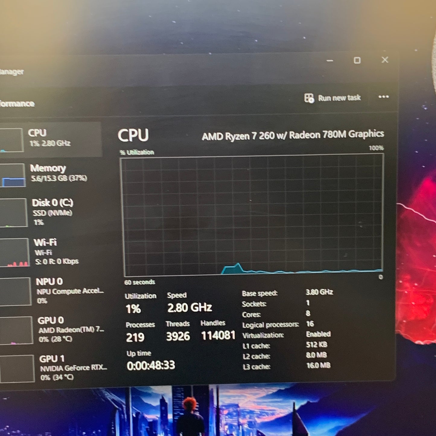Lenovo Legion 15AHP10 15.6" Ryzen 7 260 3.8GHz 16GB RAM 512GB SSD GeForce RTX 