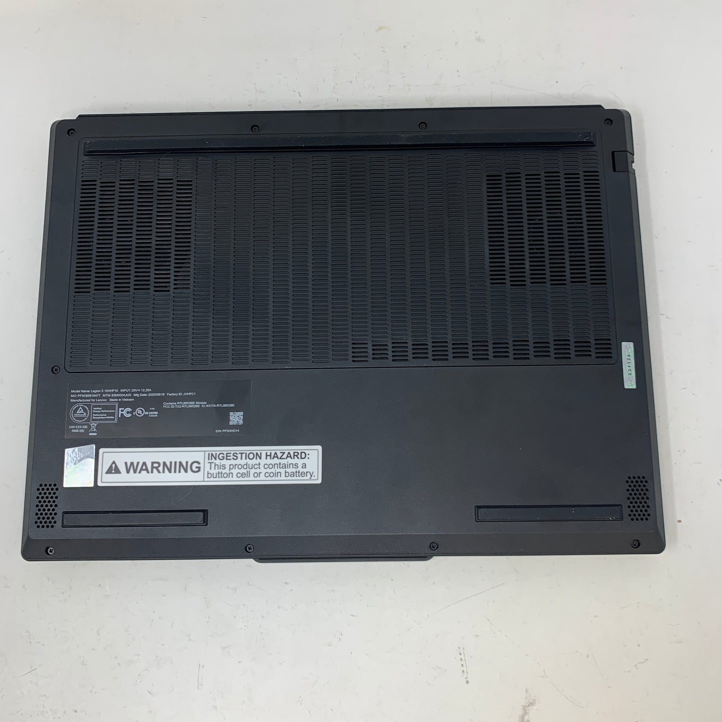 Lenovo Legion 15AHP10 15.6" Ryzen 7 260 3.8GHz 16GB RAM 512GB SSD GeForce RTX 