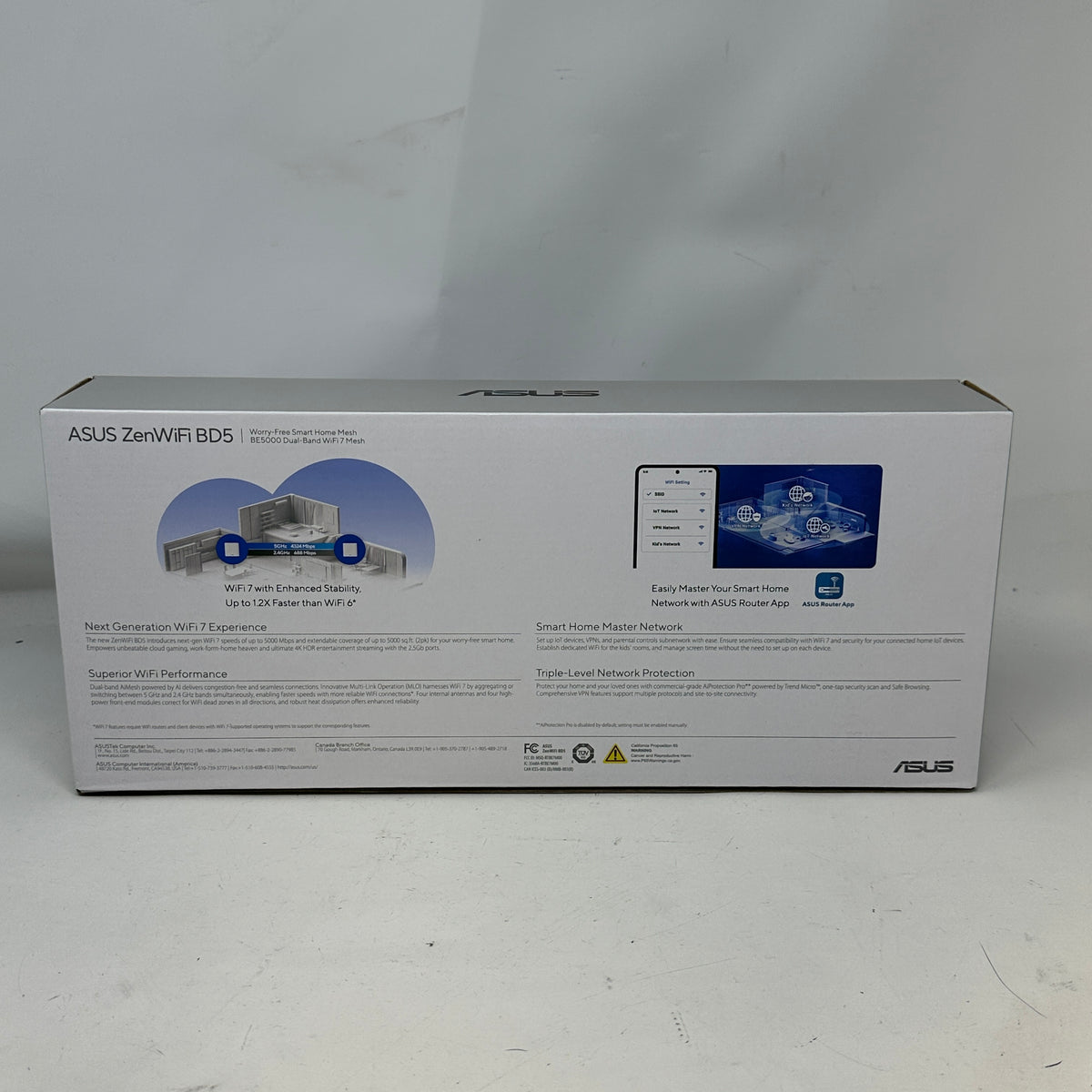 ASUS ZenWiFi BD5 Dual Band Wi-Fi 7 Whole Home Mesh Wi-Fi System