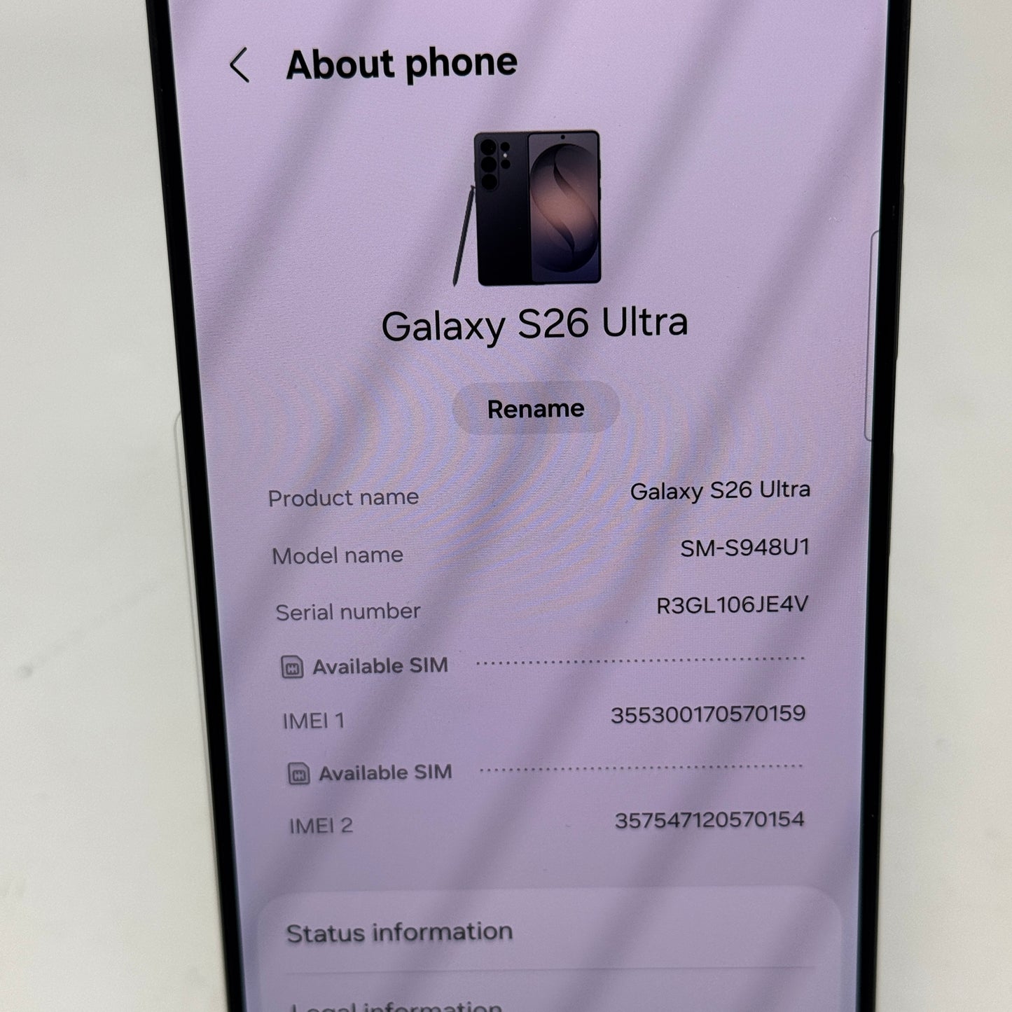 Factory Unlocked Samsung Galaxy S26 Ultra 16GB RAM 1TB SM-S948U1 Black