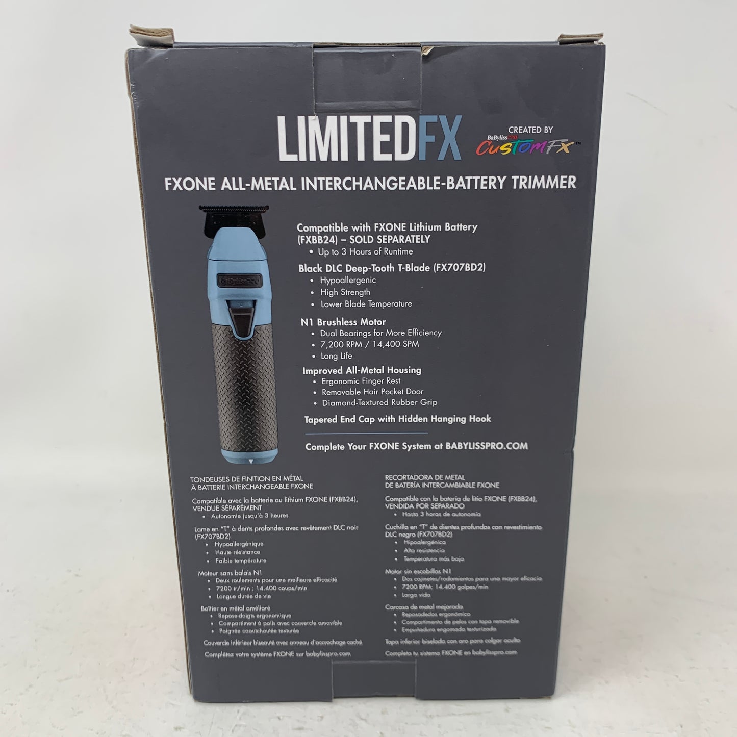 New BaByliss PRO FXONE LFX799BC Matte Blue Trimmer