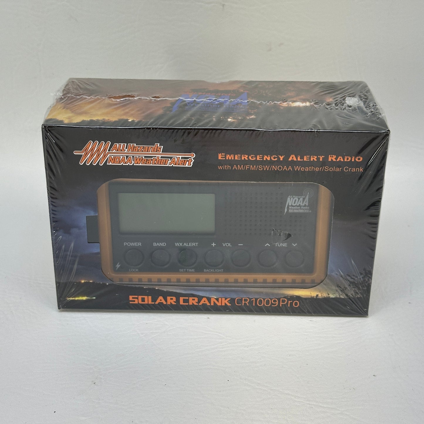 New All Hazards NOAA Solar Crank CR1009 Pro Portable Survival Radio  CR1009