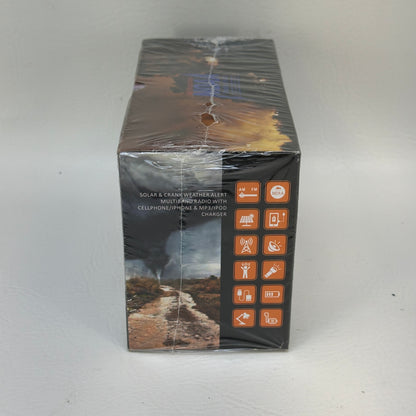 New All Hazards NOAA Solar Crank CR1009 Pro Portable Survival Radio  CR1009