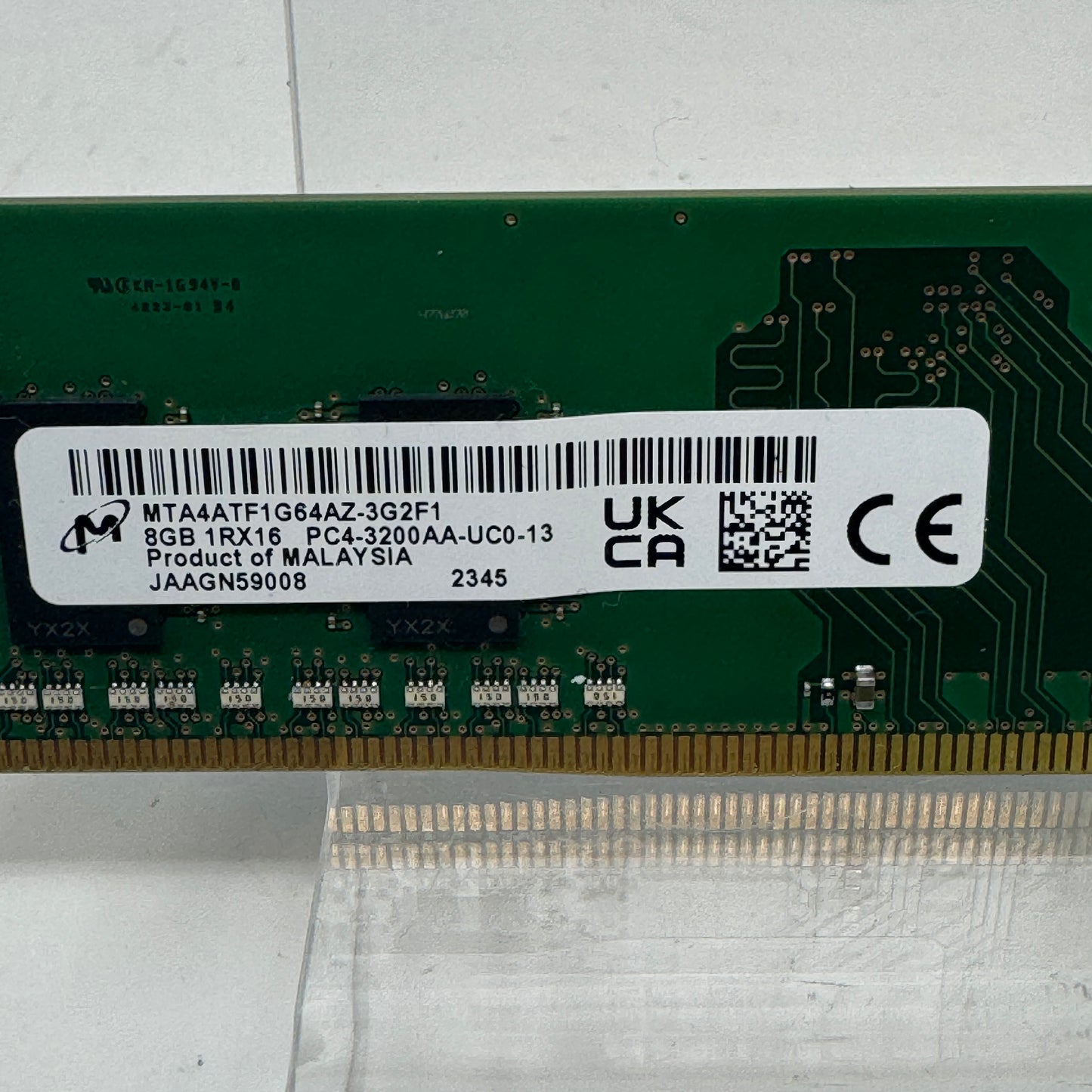 Micron 8GB (1x8GB) RAM DDR4 3200MHz MTA4ATF1G64AZ-3G2F1