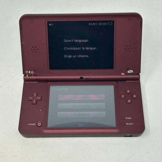 Nintendo DSi XL Handheld Game Console UTL-001 Red