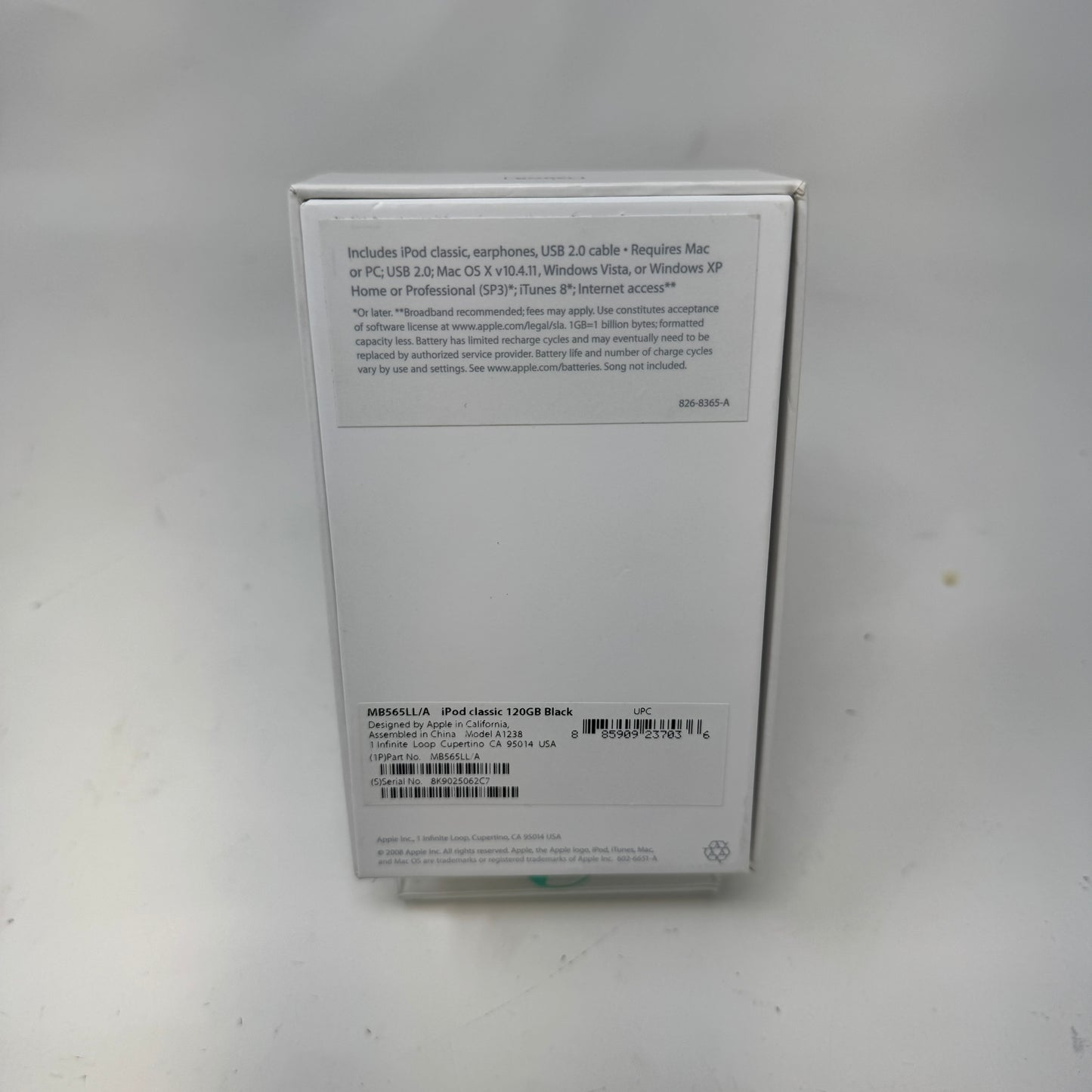 Apple iPod Classic 7th Gen 120GB Black  MB565LL/A