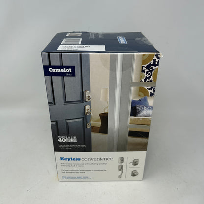 New Schlage BE365 V CAM 619 Keypad Deadbolt Camelot Satin Nickel Electronic Lock