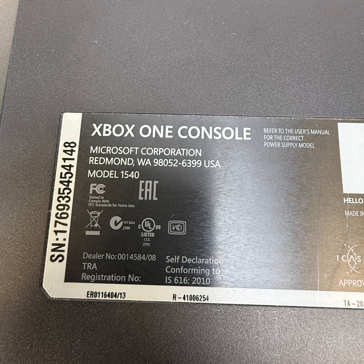 Microsoft Xbox One 1TB Console Gaming System Black 1540