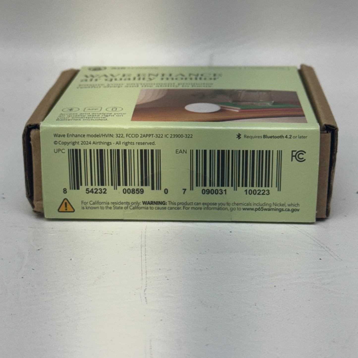 New Airthings Wave Enhance Indoor Air Quality Monitor 322