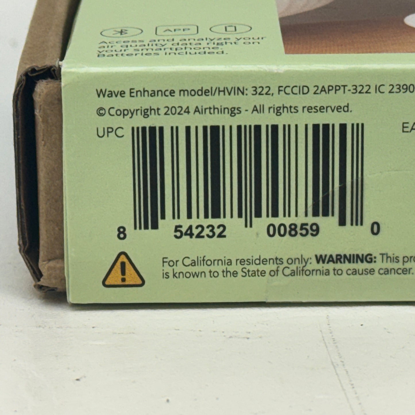 New Airthings Wave Enhance Indoor Air Quality Monitor 322