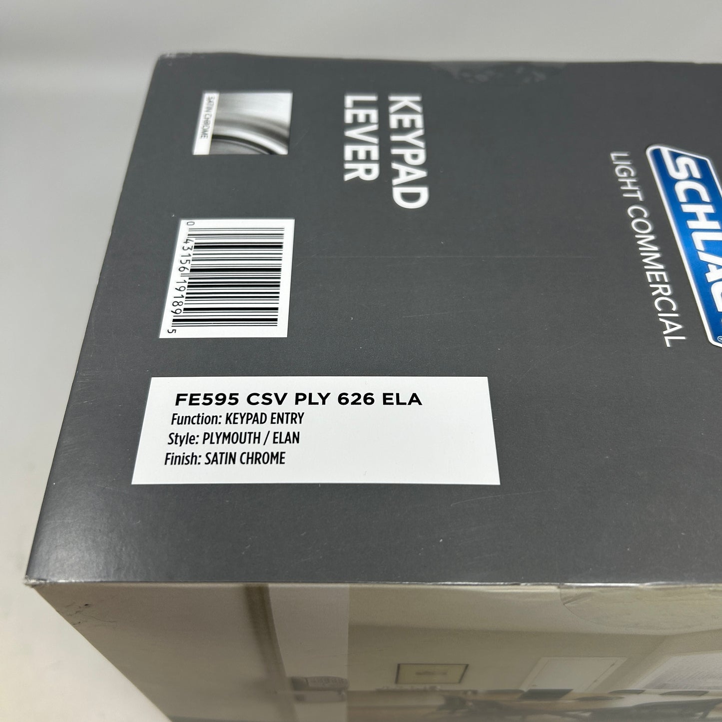 New Schlage FE595 Keypad Entry Lever Plymouth Satin Chrome 626 Elan Flex-Lock