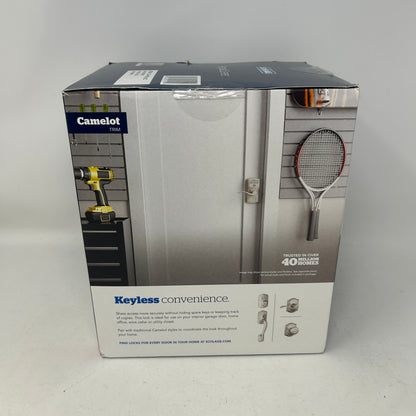 New Schlage FE595 V CAM 619 ACC Keypad Entry Lever Camelot Satin Nickel Accent