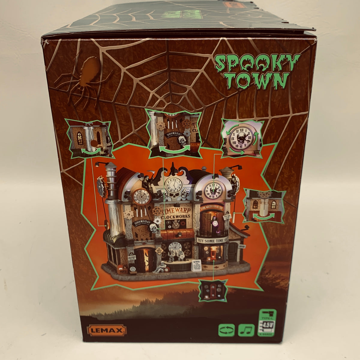 New Lemax Spooky Town Timewarp Clockworks Village Building 65513
