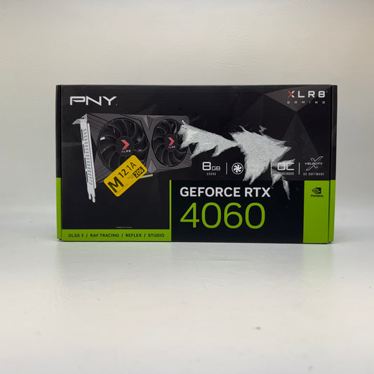New PNY GeForce RTX 4060 XLR8 8GB GDDR6 Graphics Card VCG40608DFXPB1-O