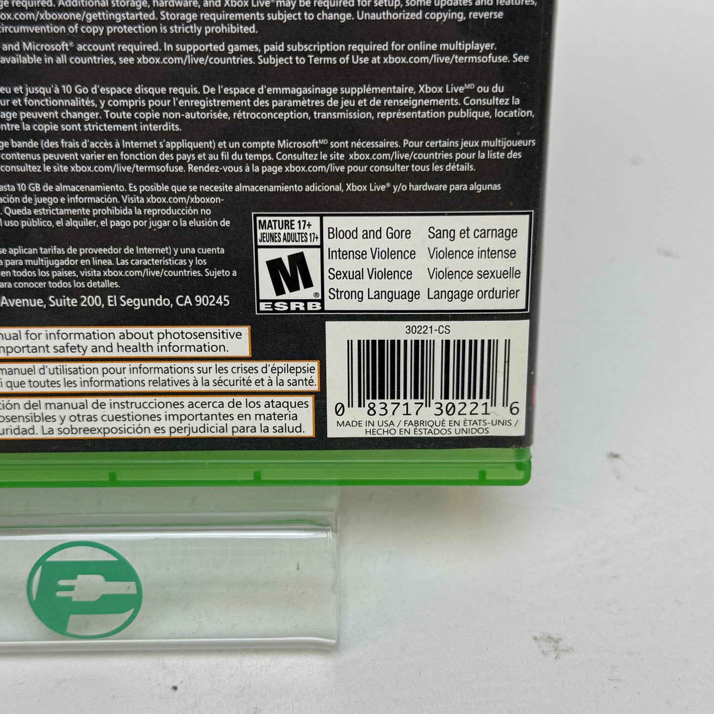 Metal Gear Solid V The Definitive Experience (Microsoft Xbox One, 2016)