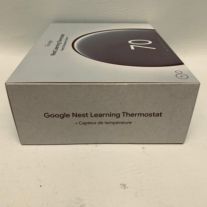 New Google Nest Learning Sensor Smart Thermostat GA05551-US