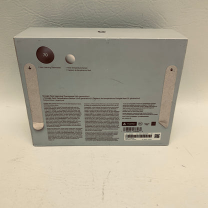New Google Nest Learning Sensor Smart Thermostat GA05551-US