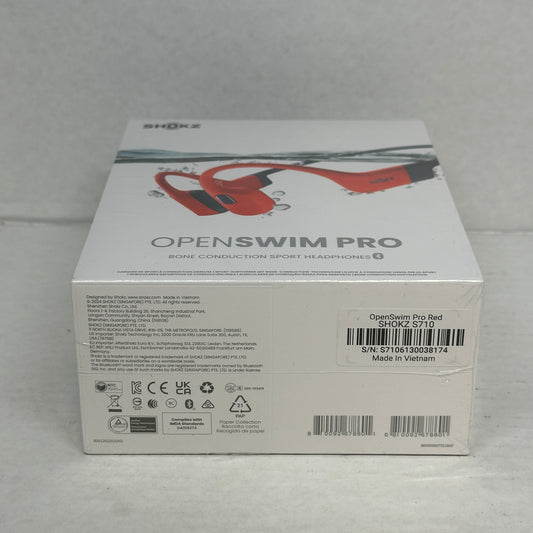 New Shokz OpenSwim Pro Open-Ear Bluetooth Sport Headphones Orange 
